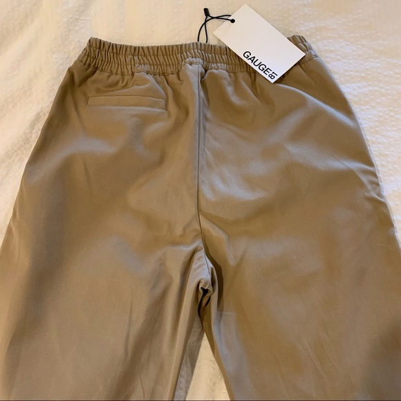 GAUGE81 Durban Wide Leg Pants Trousers Cotton Blend in Camel Color NWT - Picture 12 of 15